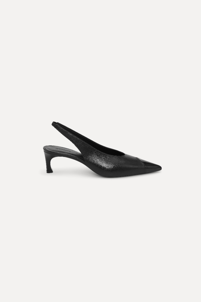 rotate birger christensen Leather Slingback Pump Black