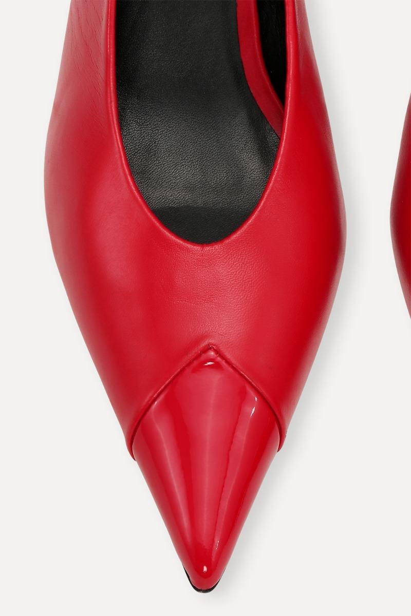 Rotate Birger Christensen Leather Slingback Pump Red
