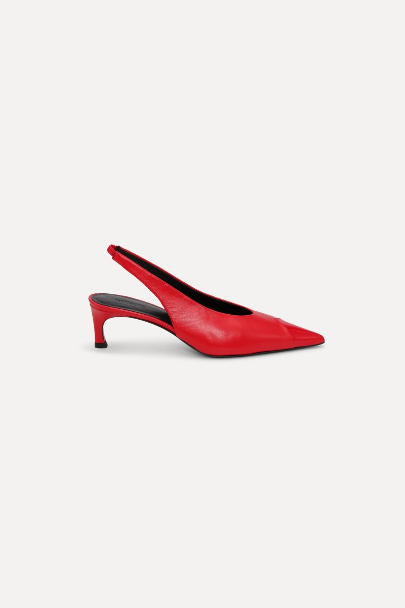 rotate birger christensen Leather Slingback Pump Red