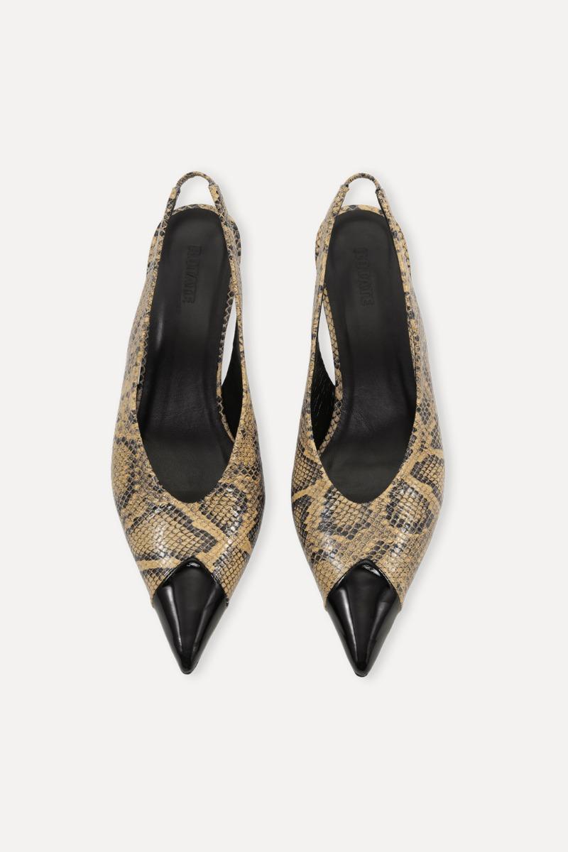 Rotate Birger Christensen Leather Slingback Pump Snake