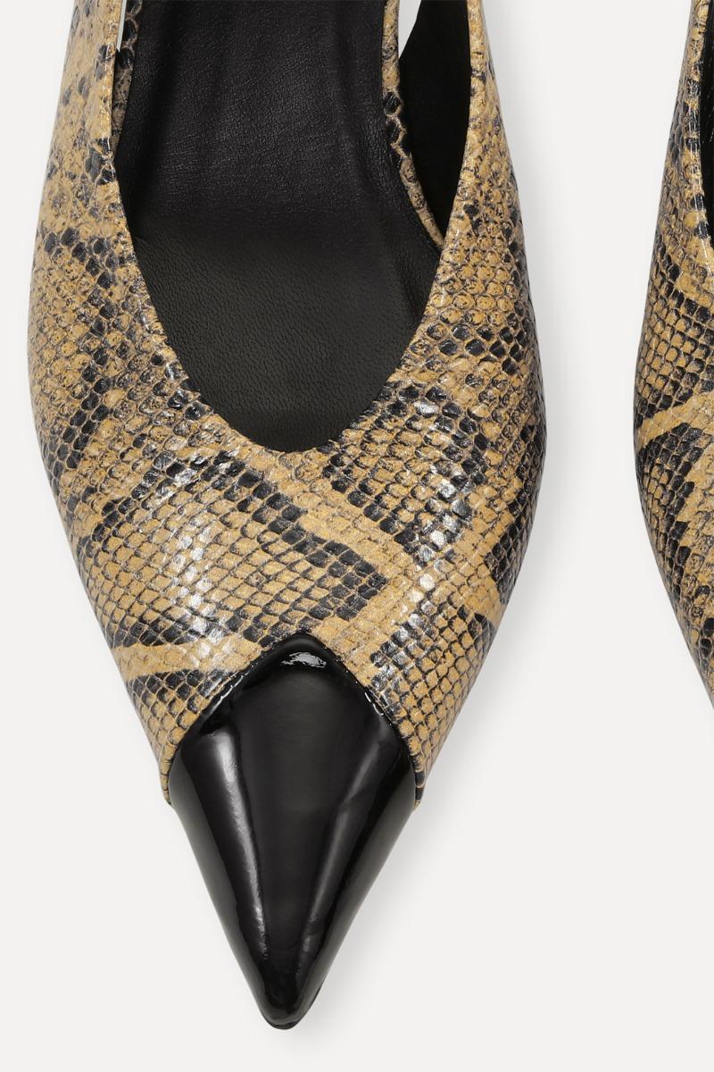Rotate Birger Christensen Leather Slingback Pump Snake