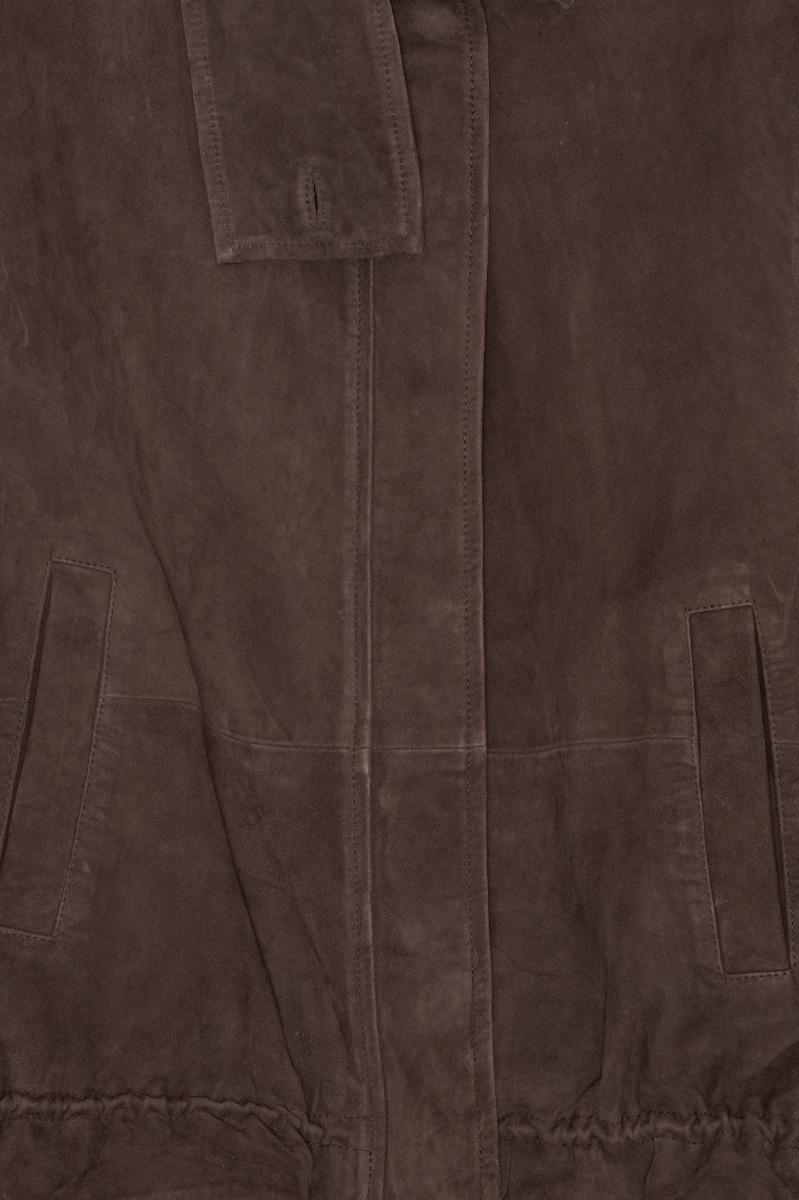 Rotate Birger Christensen Oversized Leather Jacket Chocolate Brown