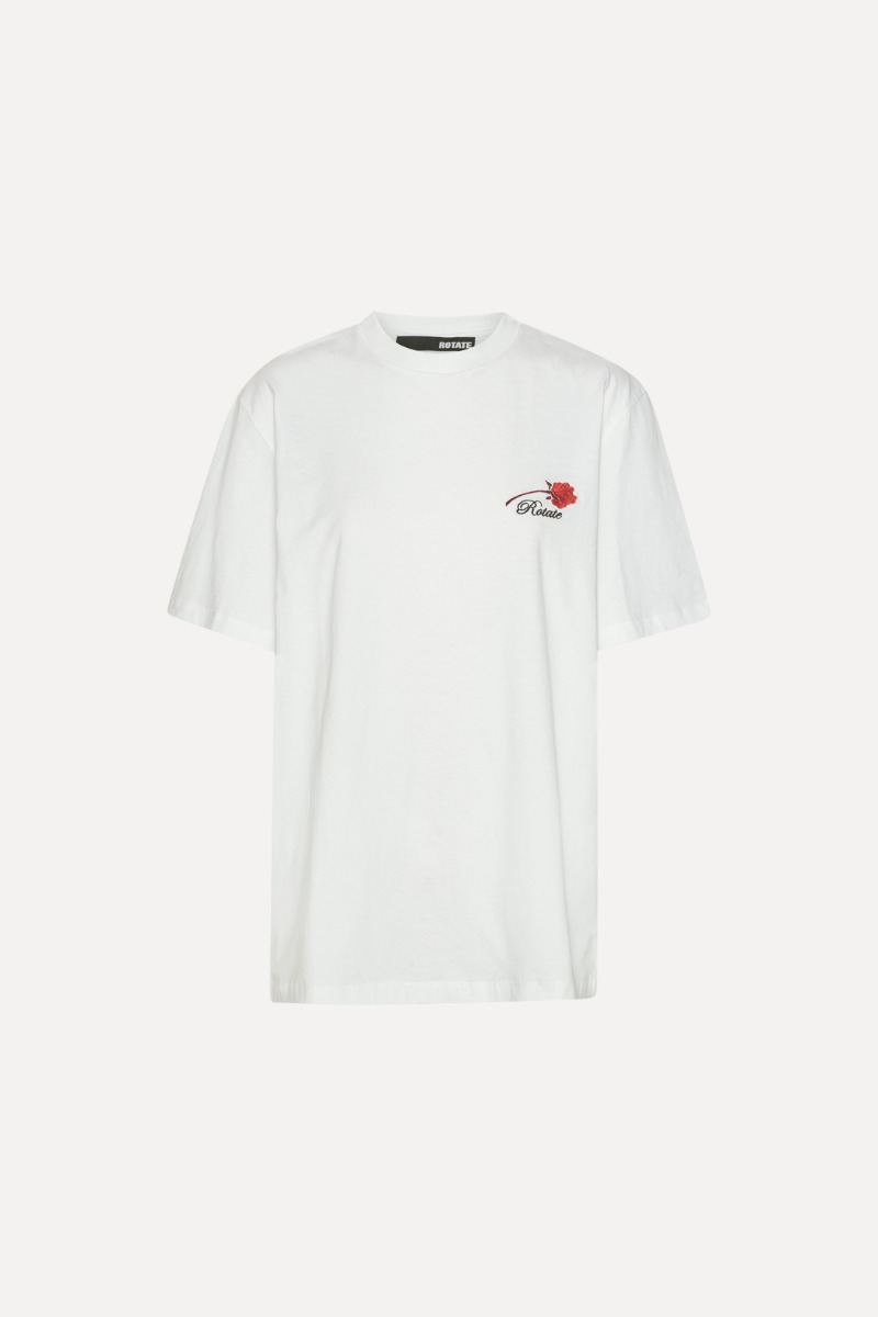 Rotate Birger Christensen Oversized T-shirt Bright White