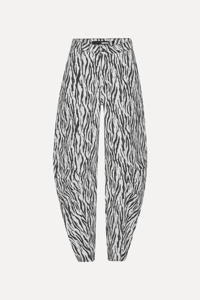 Rotate Birger Christensen Printed Twill Cargo Pants Black Print
