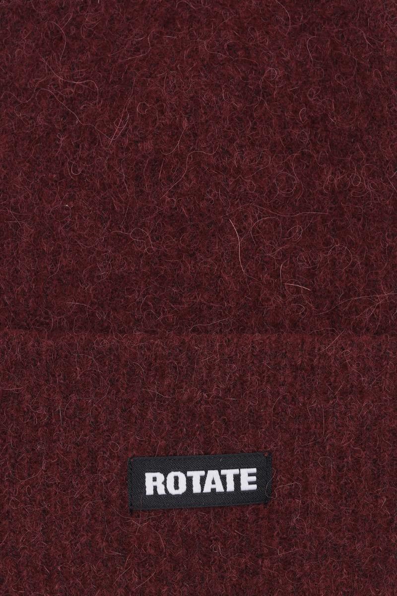 Rotate Birger Christensen RIB KNIT BEANIE ZINFANDEL