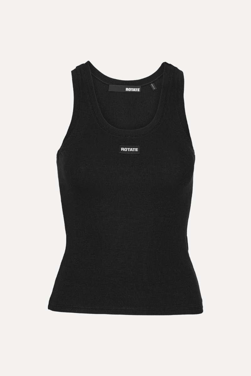 Rotate Birger Christensen Basic Tank Top Black
