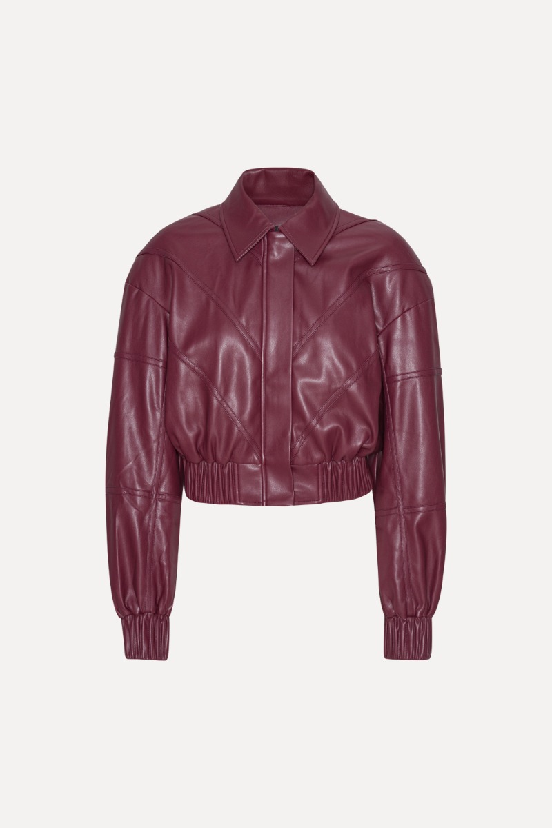 Rotate Birger Christensen Bomber Jacket Bordeaux