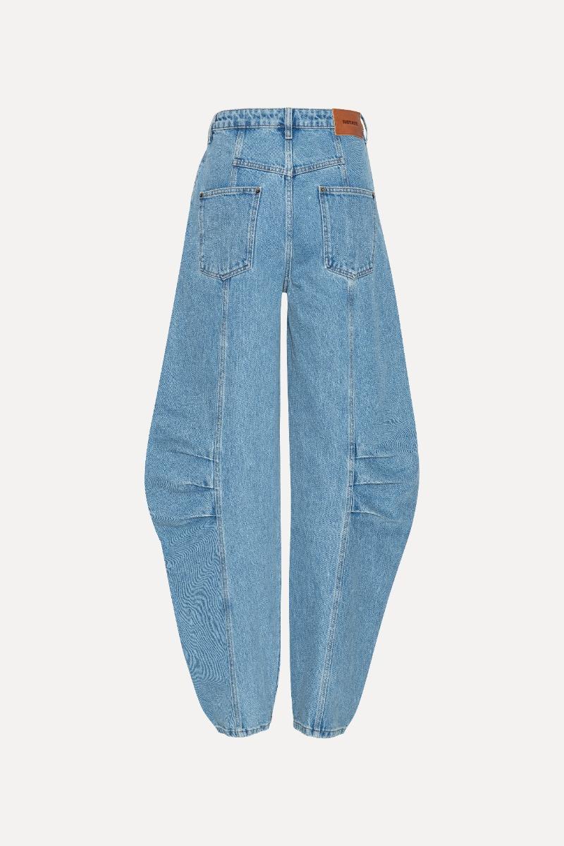 Rotate Birger Christensen CARGO DENIM PANTS BLUE