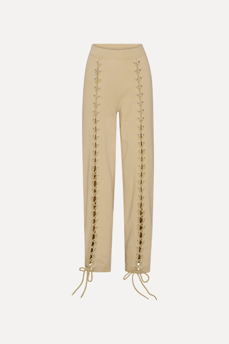 Rotate Birger Christensen Lacing Sweatpants Beige