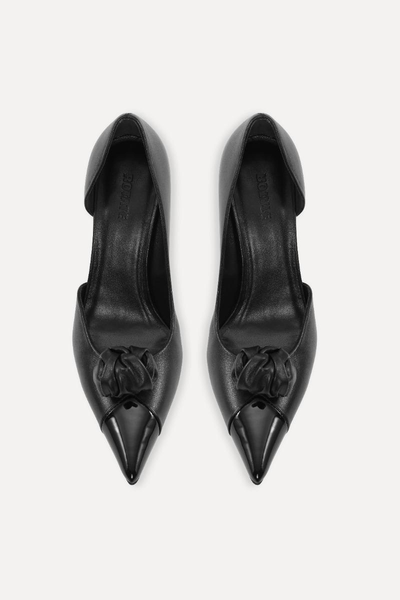 Rotate Birger Christensen Leather Knot Pump Black