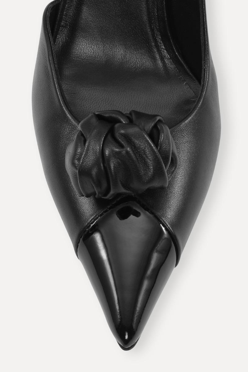 Rotate Birger Christensen Leather Knot Pump Black
