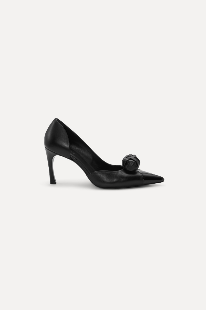 rotate birger christensen Leather Knot Pump Black
