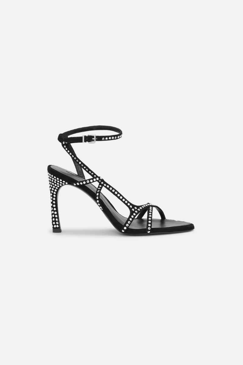 rotate birger christensen Rhinestone Sandal Black