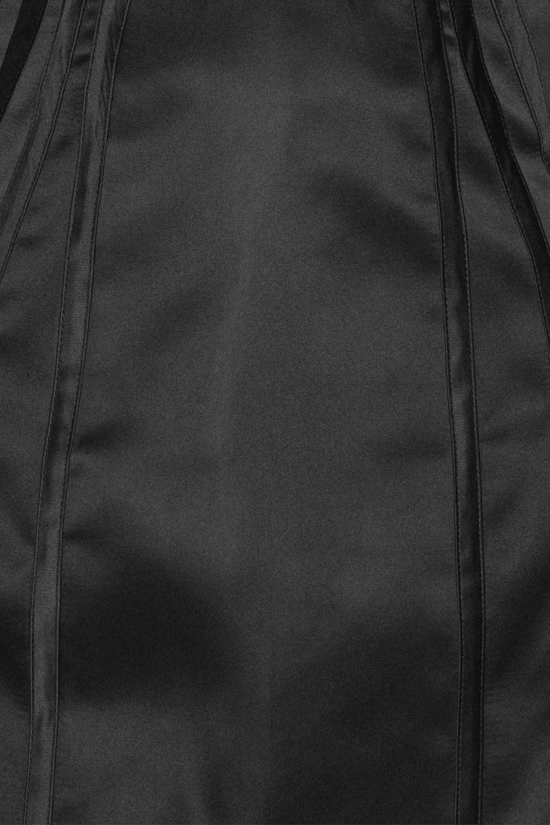 Rotate Birger Christensen Satin Mini Dress Black