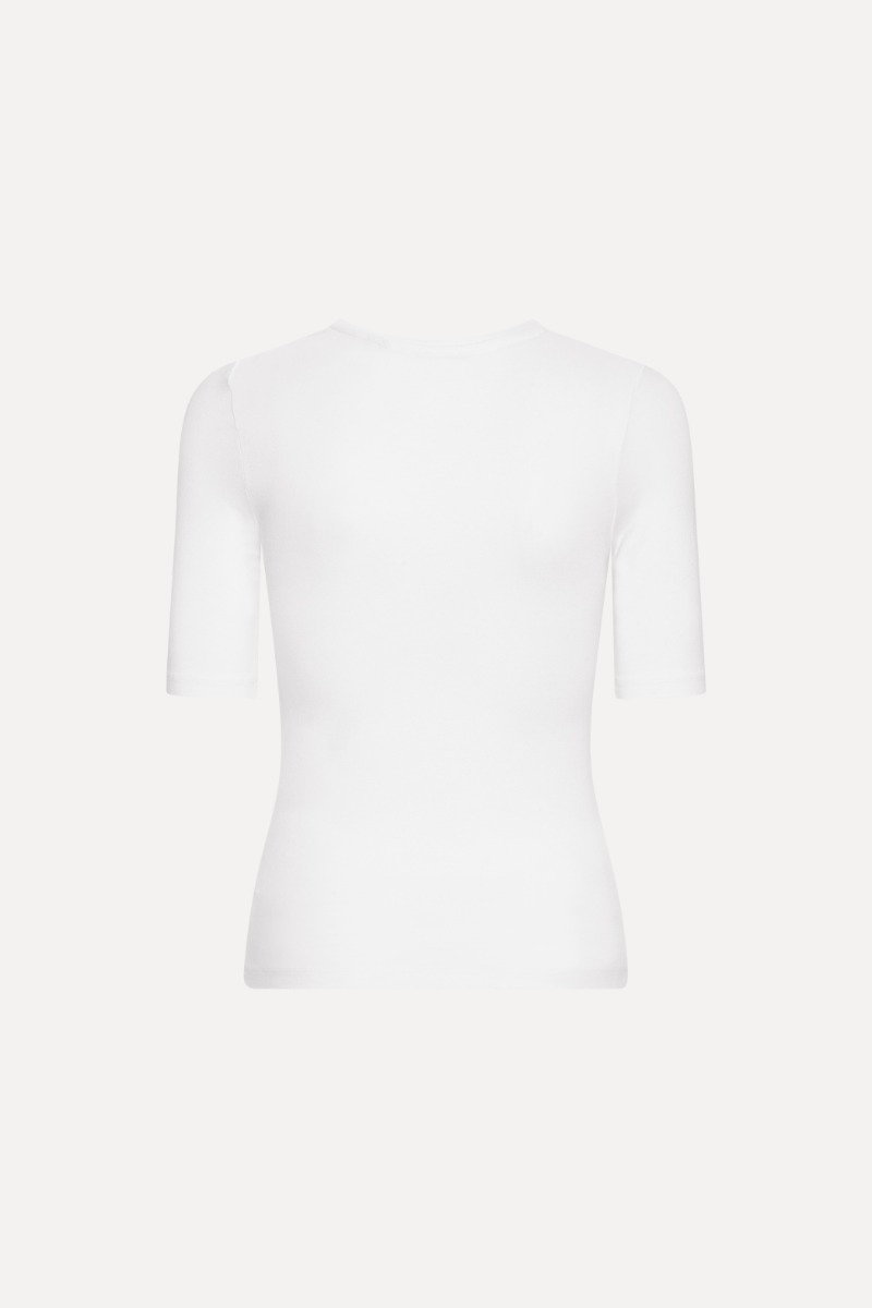 Rotate Birger Christensen Short Sleeve T-shirt White Logo