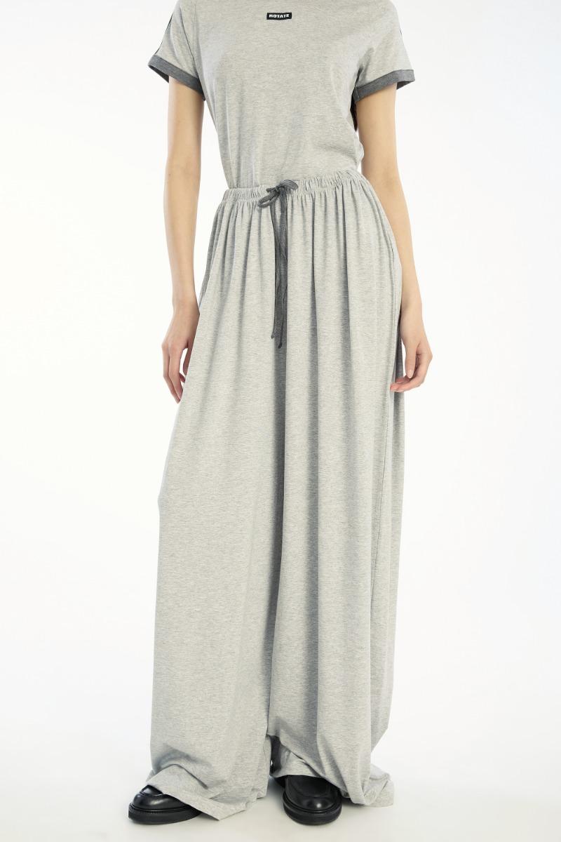 Rotate Birger Christensen Stretchy Long Pants Light Grey