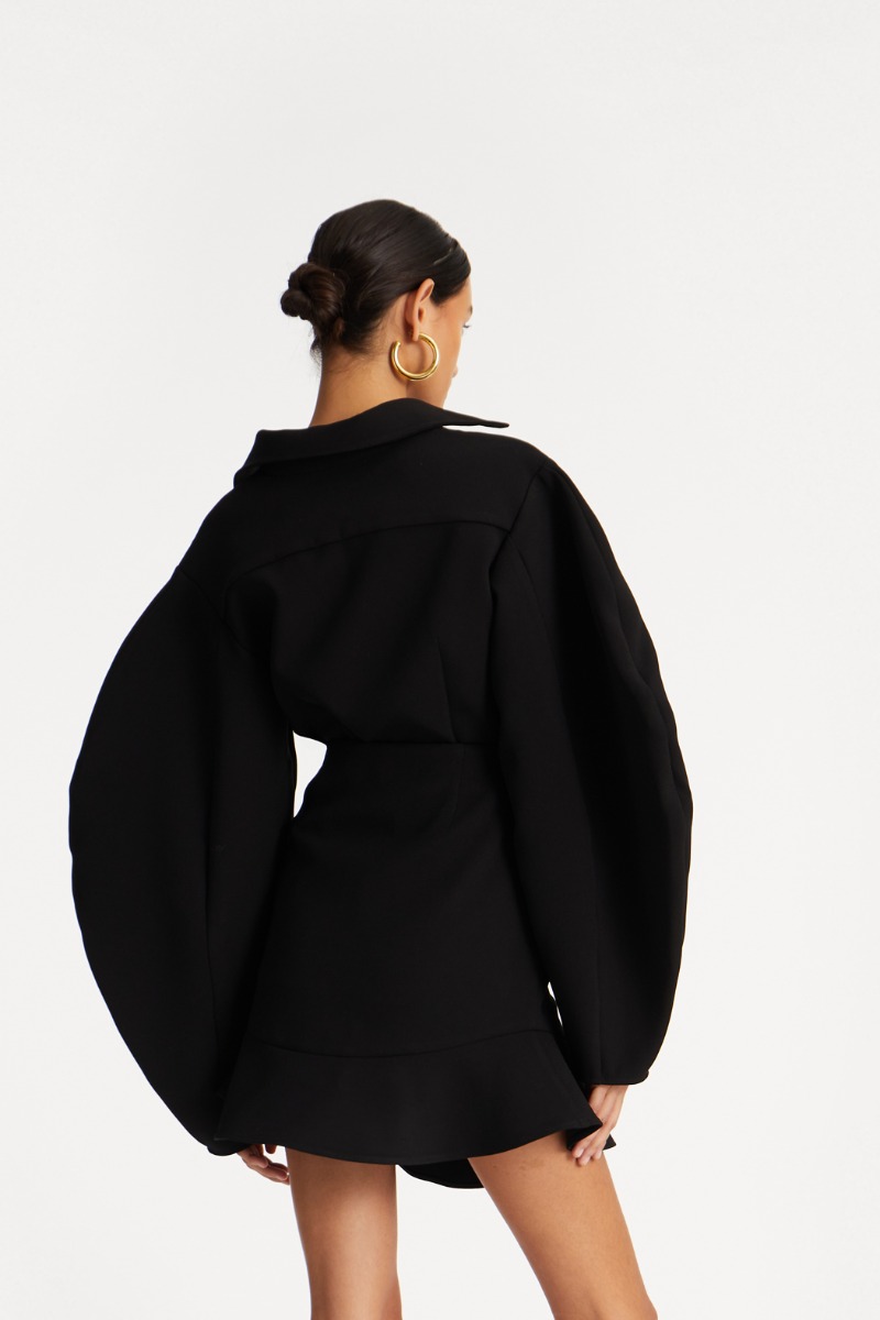 Rotate Birger Christensen Suiting Fitted Shirt Black