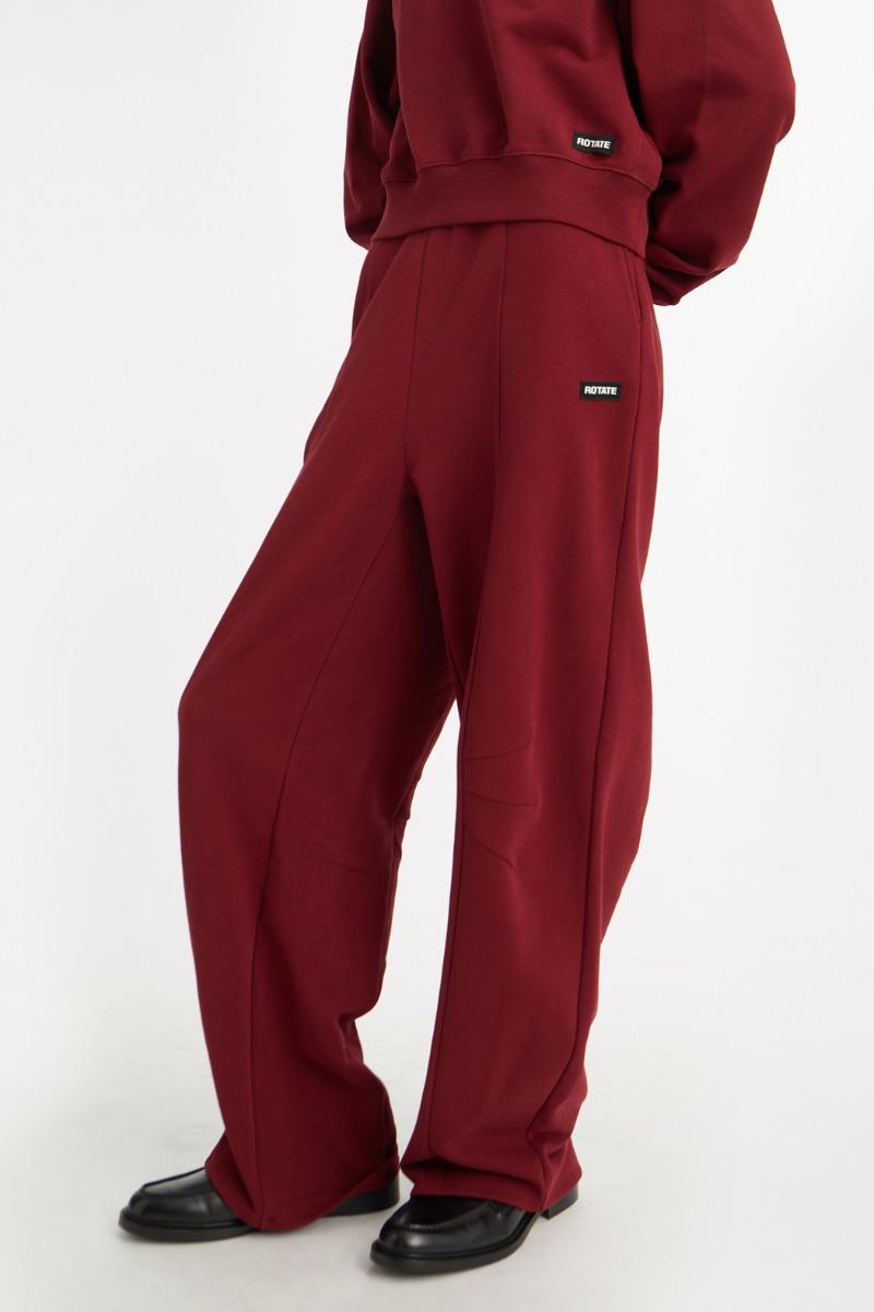 Rotate Birger Christensen Terry Back Sweatpants Bordeaux