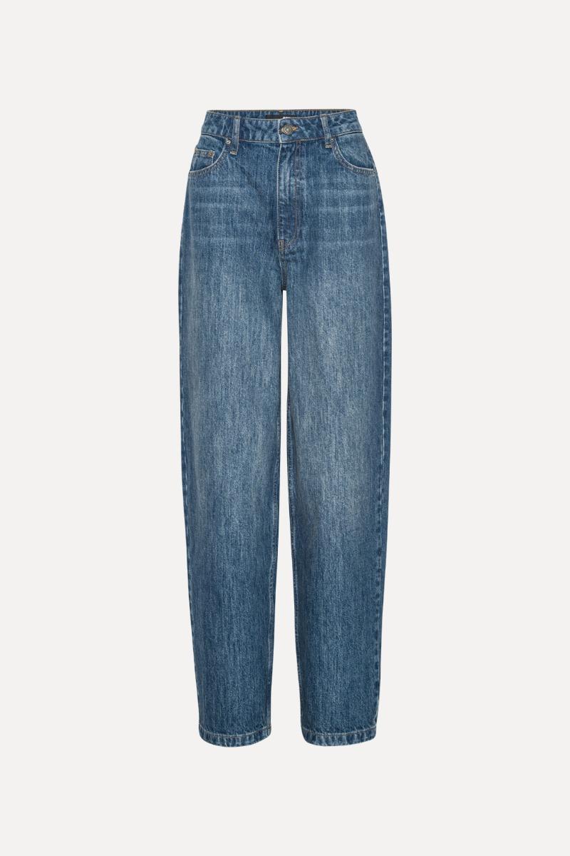 Rotate Birger Christensen Wide Leg 5 Pocket Pants Blue