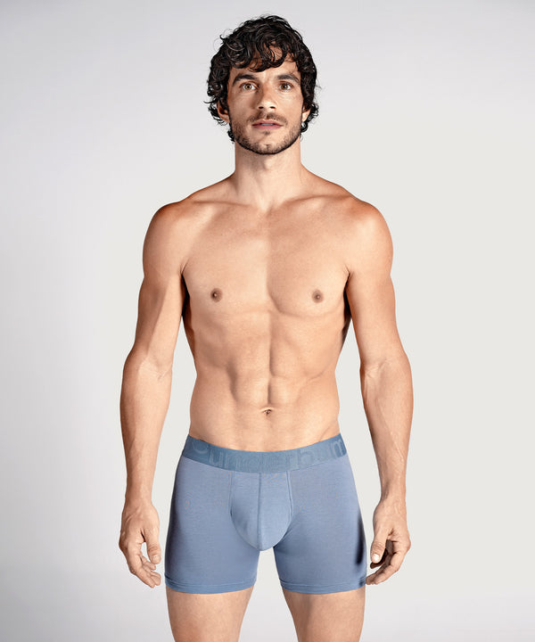 Rounderbum ELEMENTAL BLUE Padded Boxer Brief + Smart Package Cup Elemental Blue