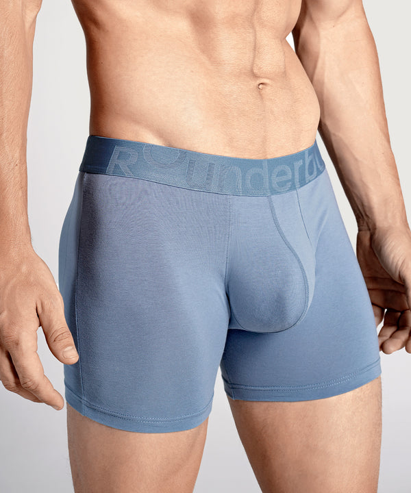 Rounderbum ELEMENTAL BLUE Padded Boxer Brief + Smart Package Cup Elemental Blue