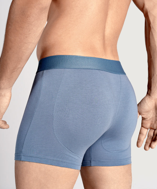 Rounderbum ELEMENTAL BLUE Padded Boxer Brief + Smart Package Cup Elemental Blue