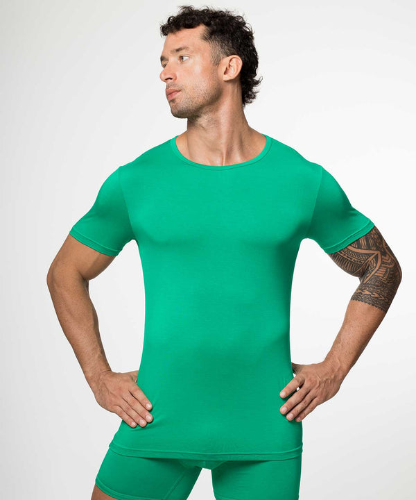 Rounderbum Essentials Bamboo T-Shirt Crew Neck Green