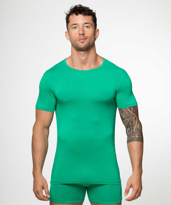 rounderbum Essentials Bamboo T-Shirt Crew Neck Green