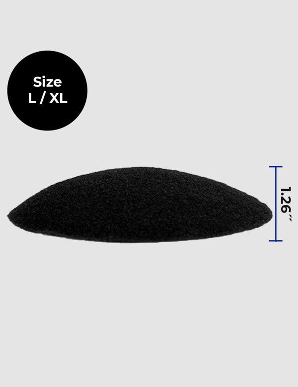 Rounderbum Extra Thick Padded Boxer Trunk Replacement Pads Black