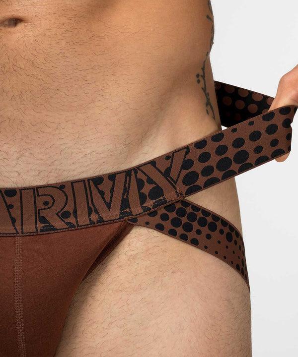 Rounderbum ARMY Lift Jockstrap Brown