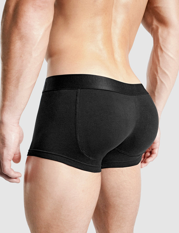 Rounderbum Basic Padded Boxer Trunk Black