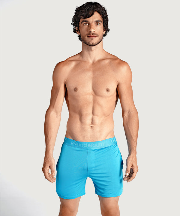 Rounderbum BUM AROUND Pajama Short Blue Cyb