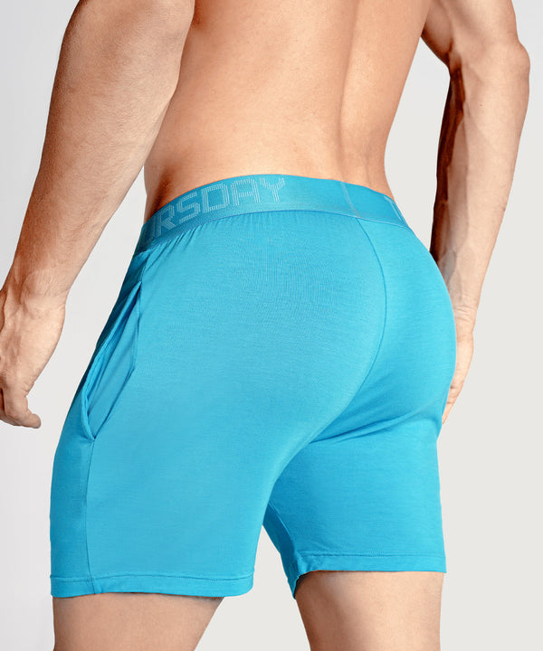 rounderbum BUM AROUND Pajama Short Blue Cyb