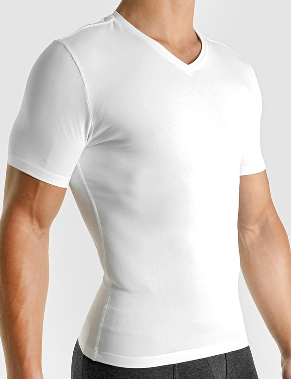 Rounderbum Cotton Compression T-Shirt White