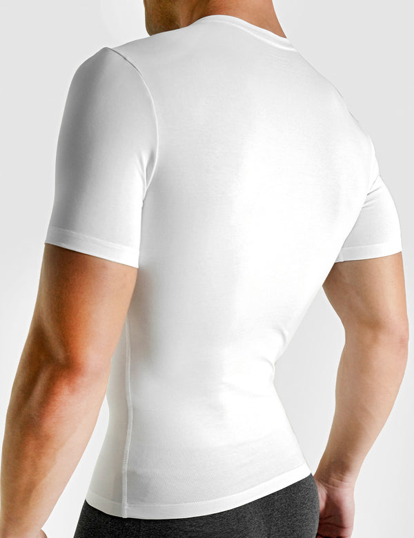 Rounderbum Cotton Compression T-Shirt White