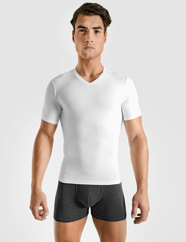 rounderbum Cotton Compression T-Shirt White