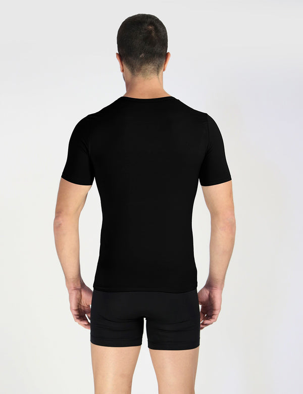 Rounderbum Deep V-Neck T-Shirt 2-Pack Black