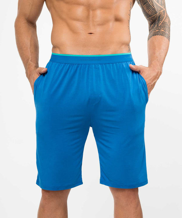 Rounderbum Essentials Bamboo Homewear Shorts Blue