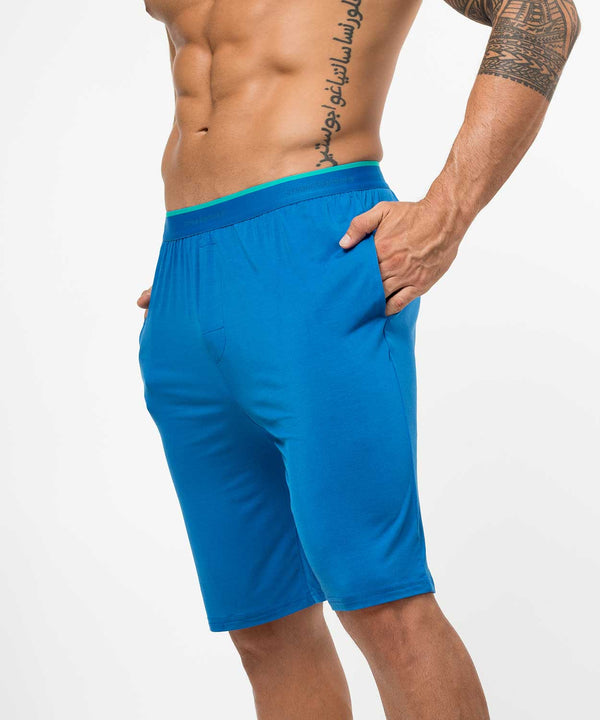 Rounderbum Essentials Bamboo Homewear Shorts Blue