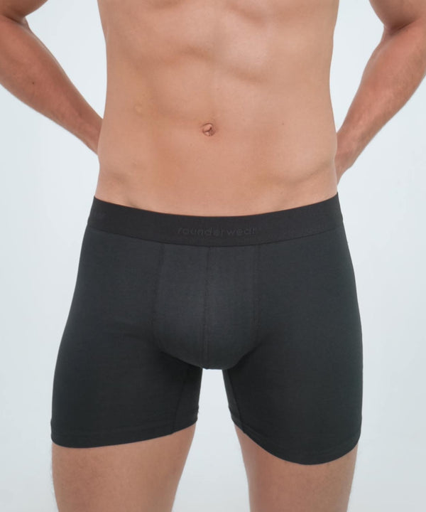 Rounderbum Essentials Cotton Boxer Brief Black
