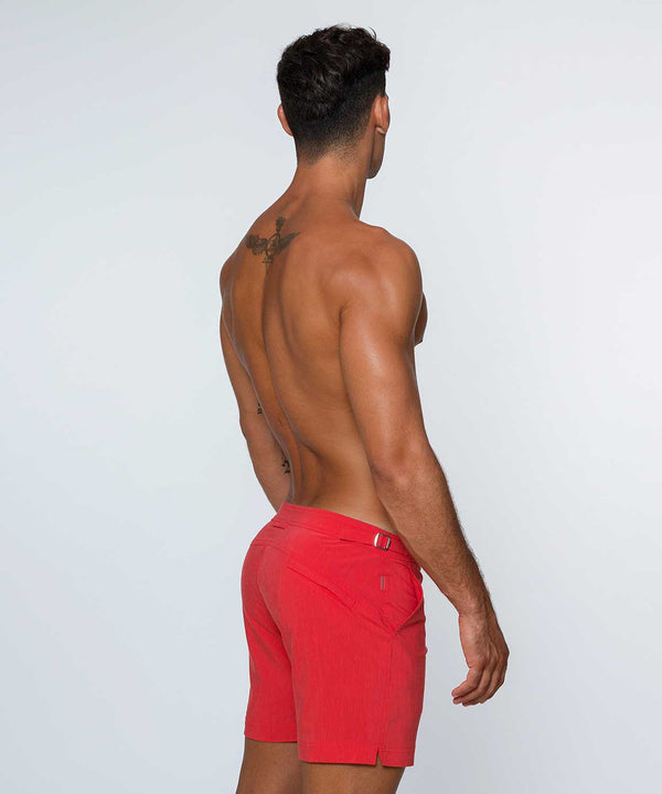 Rounderbum H2O Classic Padded Swim Short Red