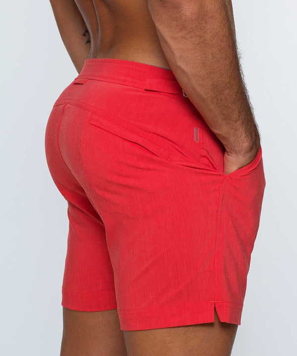 rounderbum H2O Classic Padded Swim Short Red