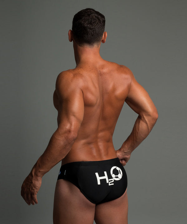 rounderbum H2O Padded + Package Swim Brief Black