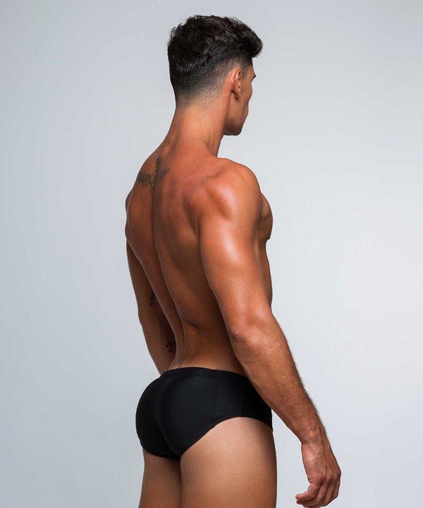 rounderbum H2O Padded + Package Swim Brief Black