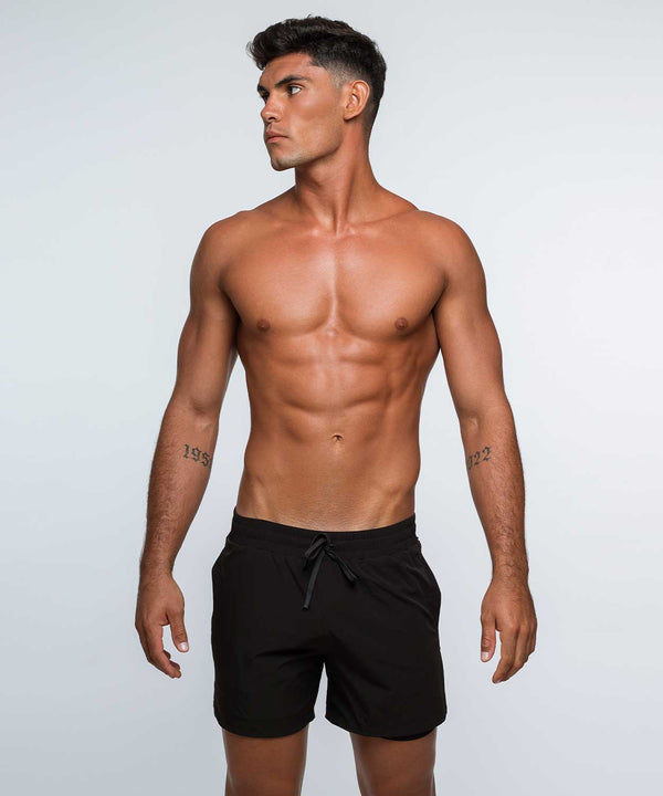 Rounderbum H2O Relaxed Padded Swim Short Black