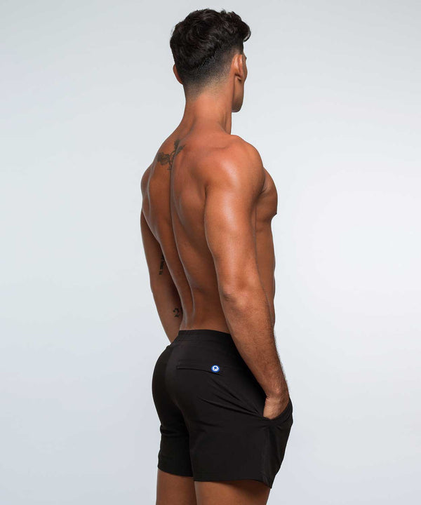 rounderbum H2O Relaxed Padded Swim Short Black