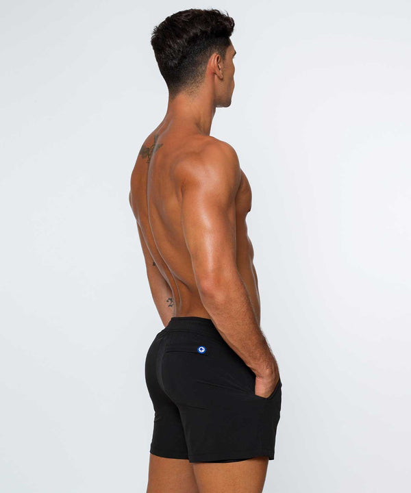 Rounderbum H2O Sport Padded Swim Short Black