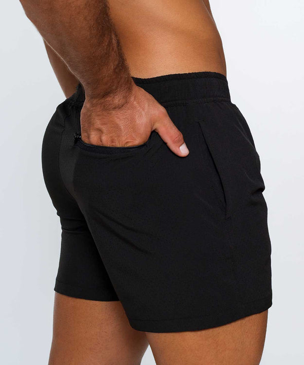 Rounderbum H2O Sport Padded Swim Short Black