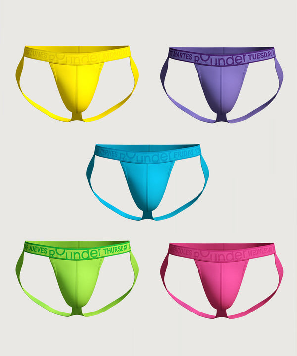 rounderbum New Jockstrap 5-Pack Multicolor Daily4