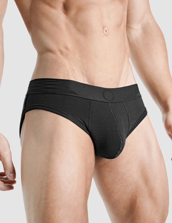 Rounderbum Padded Brief + Smart Package Cup Black